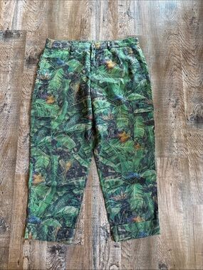 Mason’s | Cargo Crop Tropical Print Pants
